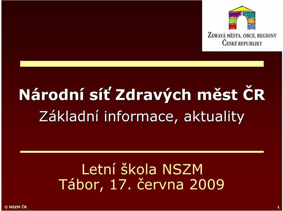 aktuality Letní škola NSZM