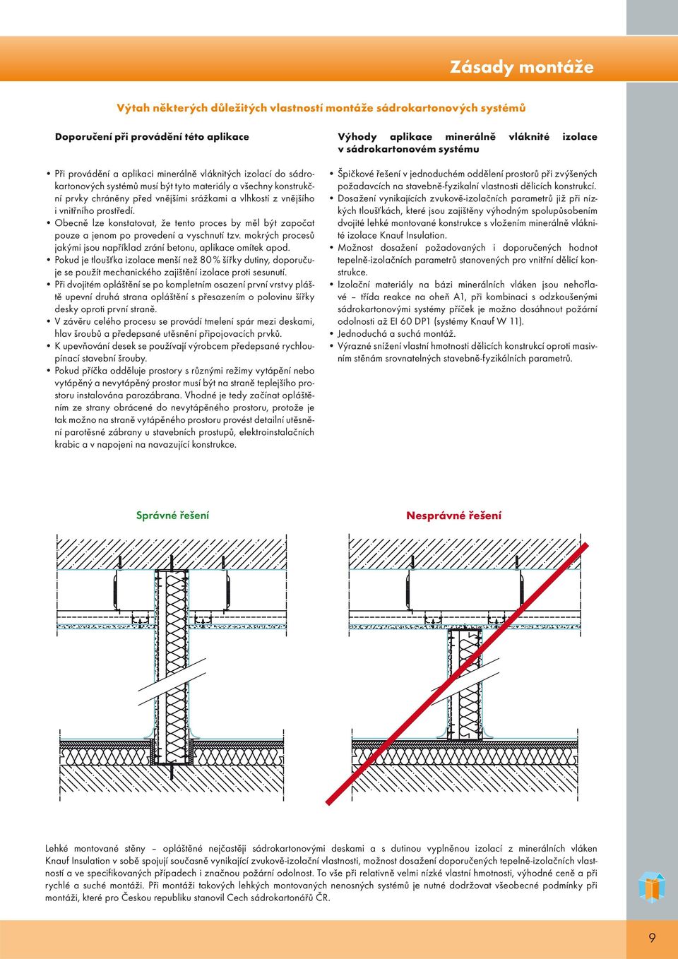 Obecně lze konstatovat, že tento proces by měl být započat pouze a jenom po provedení a vyschnutí tzv. mokrých procesů jakými jsou například zrání betonu, aplikace omítek apod.