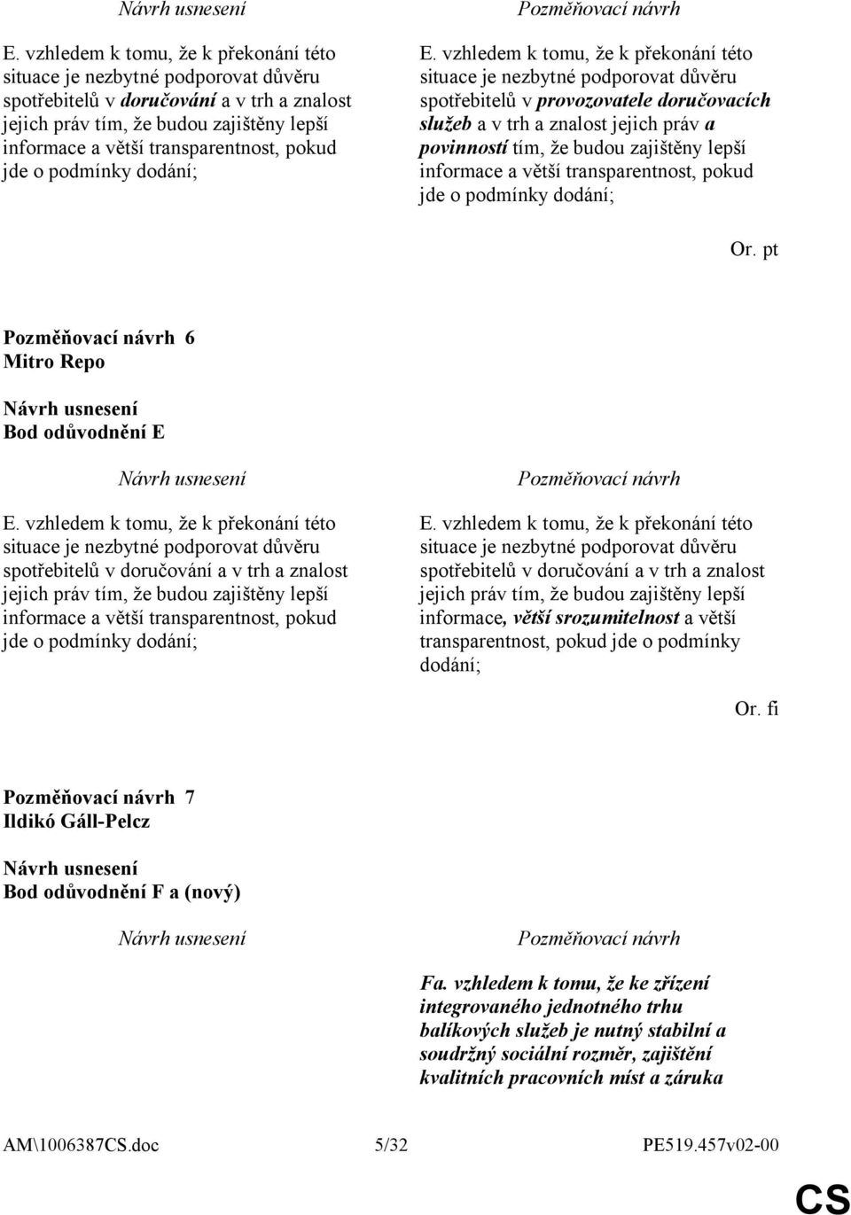 vzhledem k tomu, že k překonání této situace je nezbytné podporovat důvěru spotřebitelů v provozovatele doručovacích služeb a v trh a znalost jejich práv a povinností tím, že budou zajištěny lepší