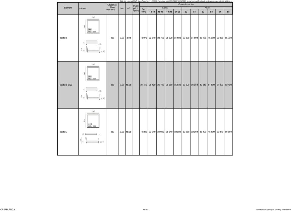 35 580 33 990 36 350 40 010 51 520 57 020 63 420 postel 7 487 5,55 10,00 19 220 22 910 24 020 25 640 32