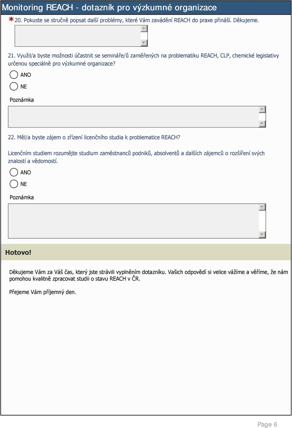 Měl/a byste zájem o zřízení licenčního studia k problematice REACH?