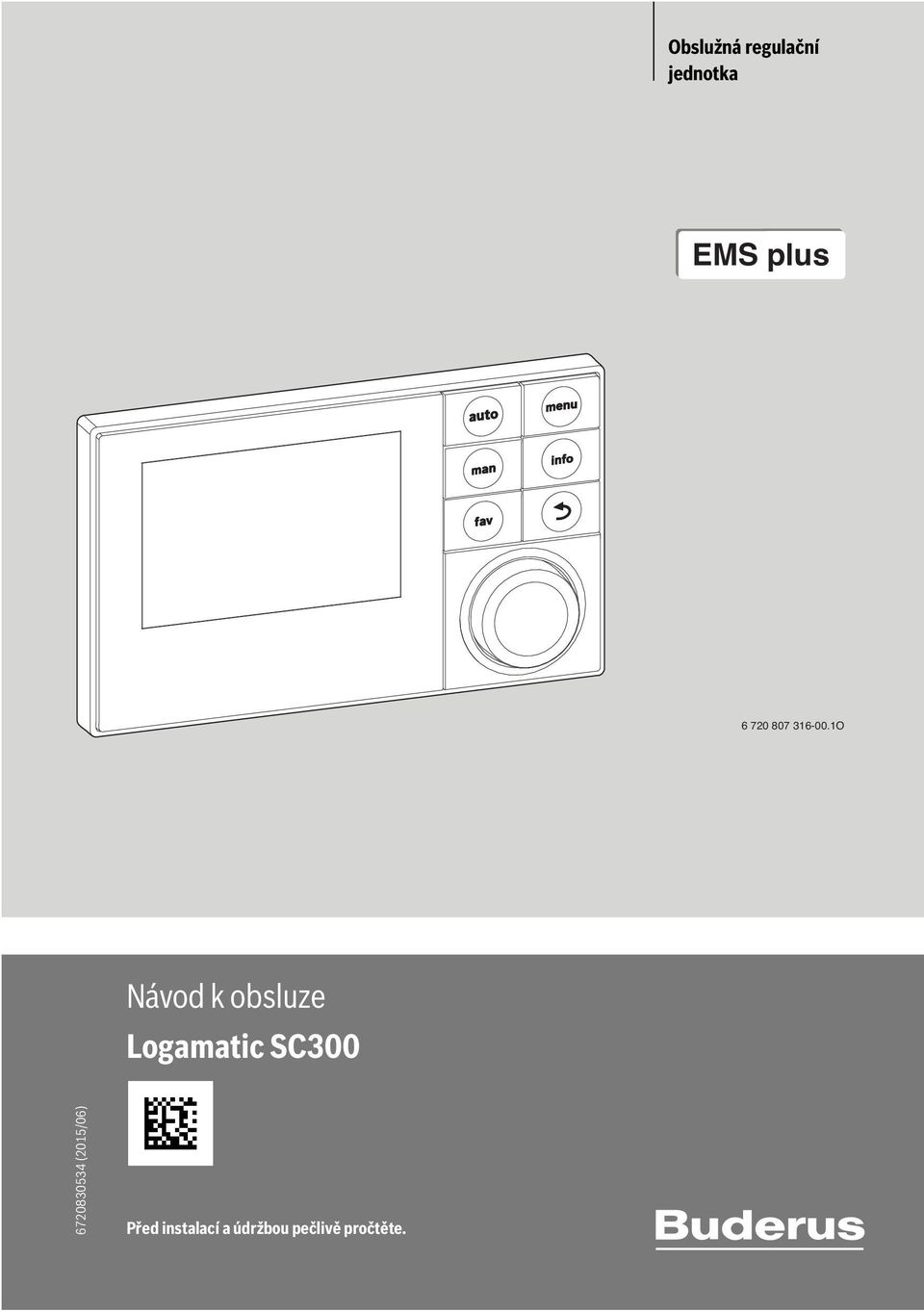 1O Návod k obsluze Logamatic SC300