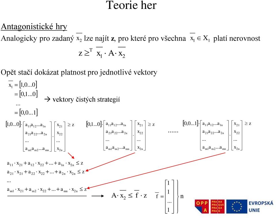 stčí dokát pltost pro edotlvé vektory,00