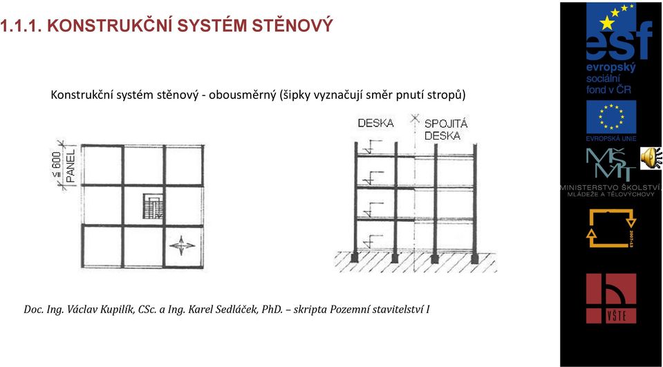 pnutí stropů) Doc. Ing. Václav Kupilík, CSc.