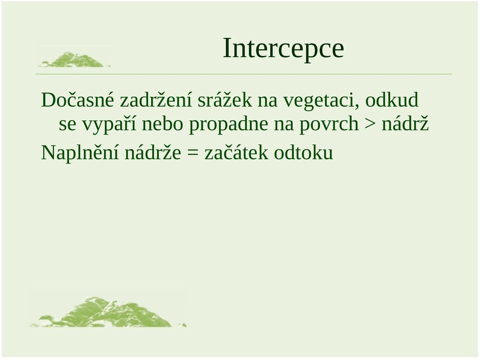 vypaří nebo propadne na povrch