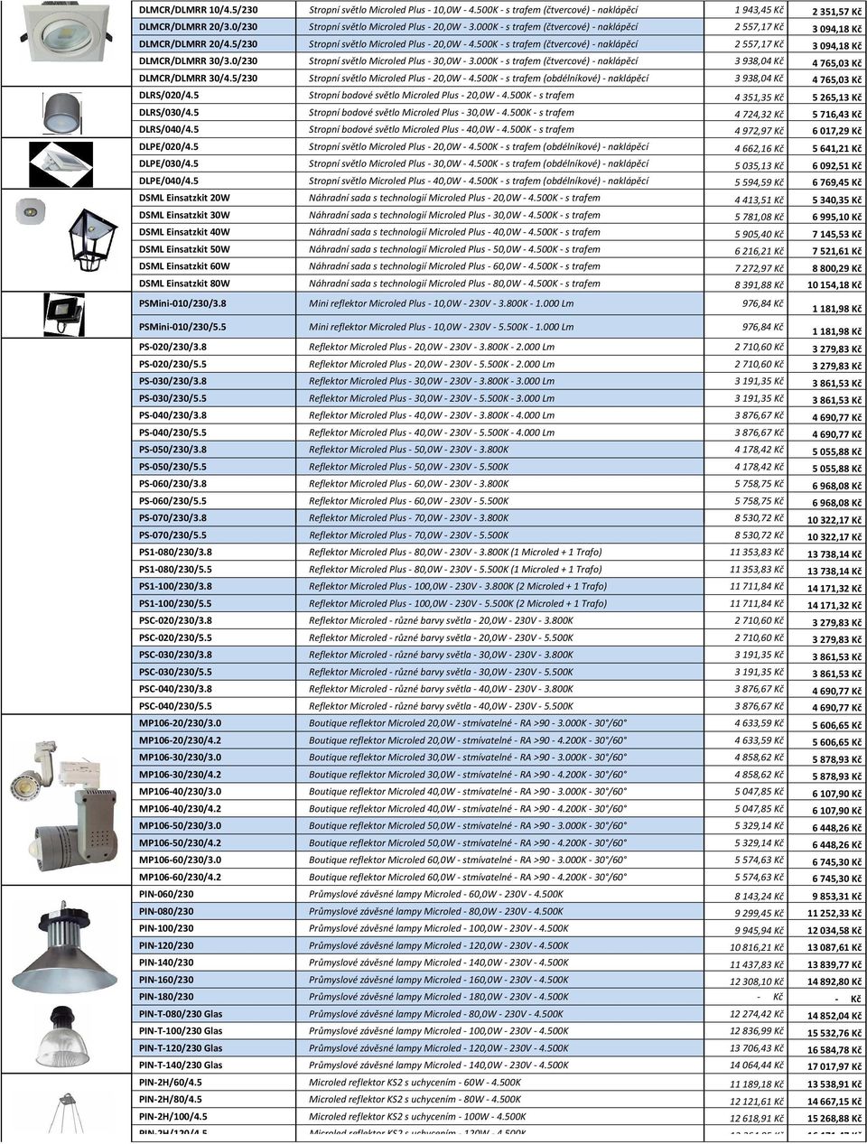 500K - s trafem (čtvercové) - naklápěcí 2 557,17 Kč 3 094,18 Kč DLMCR/DLMRR 30/3.0/230 Stropní světlo Microled Plus - 30,0W - 3.