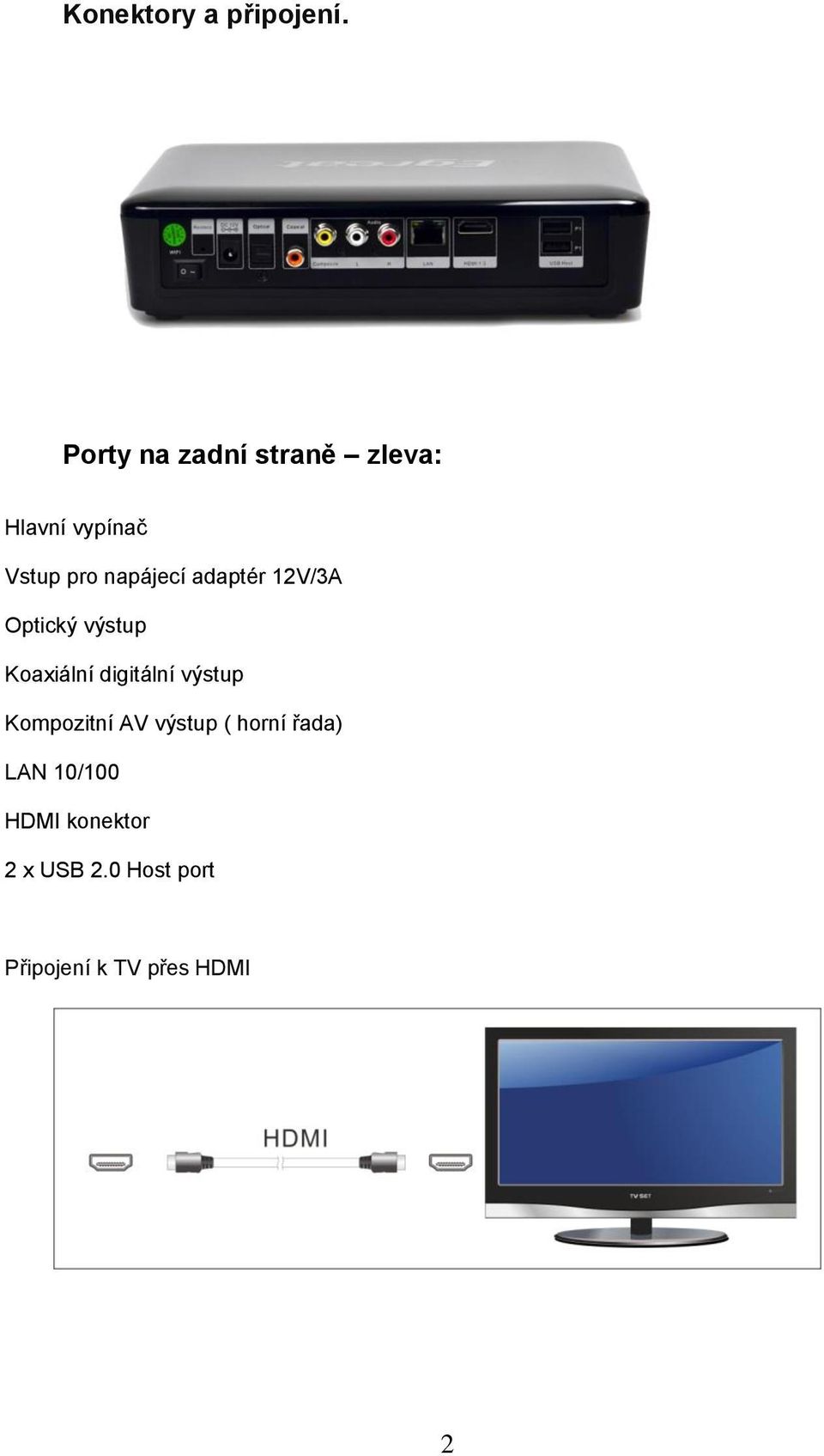 adaptér 12V/3A Optický výstup Koaxiální digitální výstup