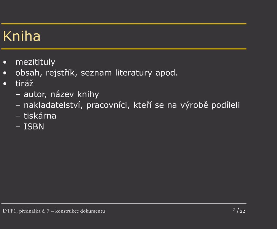 tiráž autor, název knihy nakladatelství,