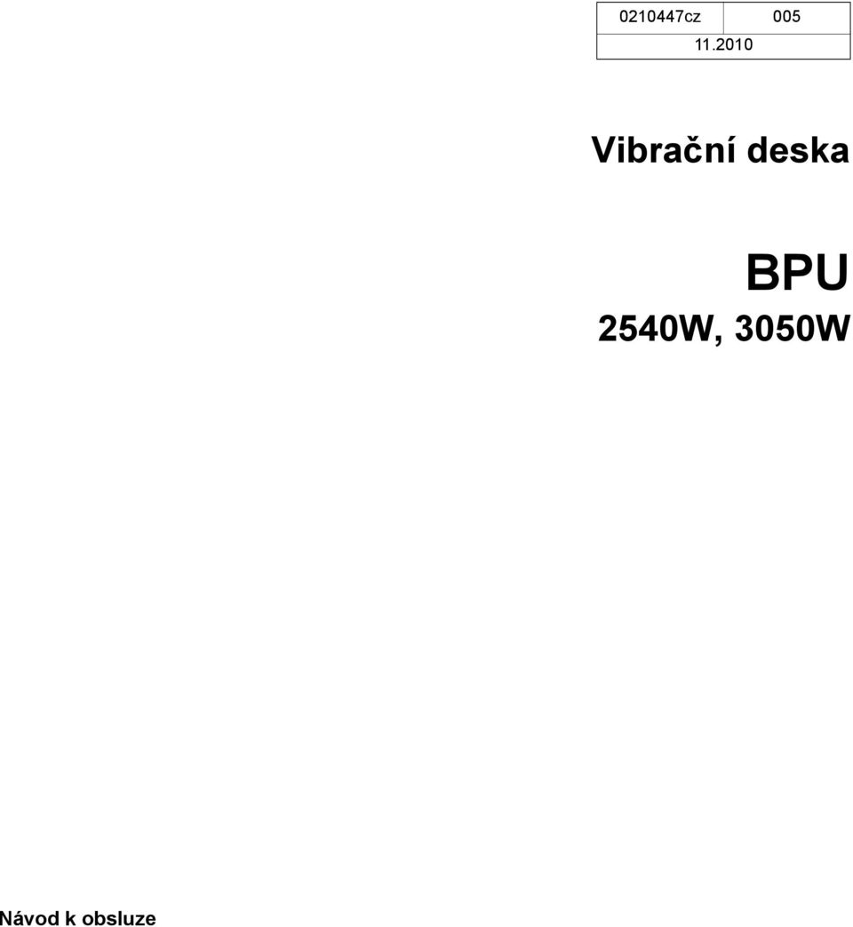 deska BPU 2540W,