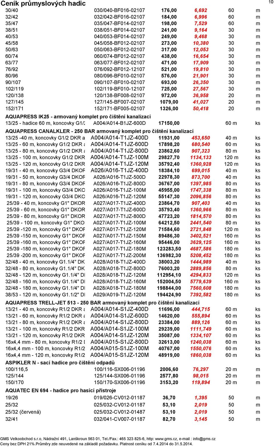 471,00 17,909 30 m 76/92 076/092-BF012-12107 521,00 19,810 30 m 80/96 080/096-BF010-02107 576,00 21,901 30 m 90/107 090/107-BF010-02107 693,00 26,350 30 m 102/119 102/119-BF010-12107 725,00 27,567 30