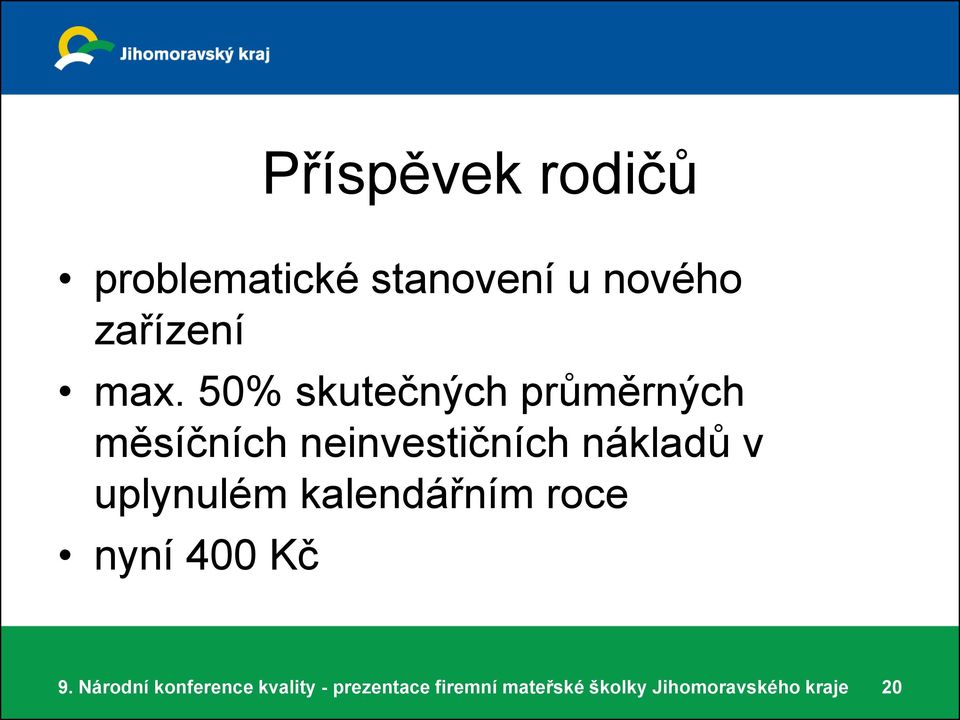 50% skutečných průměrných měsíčních