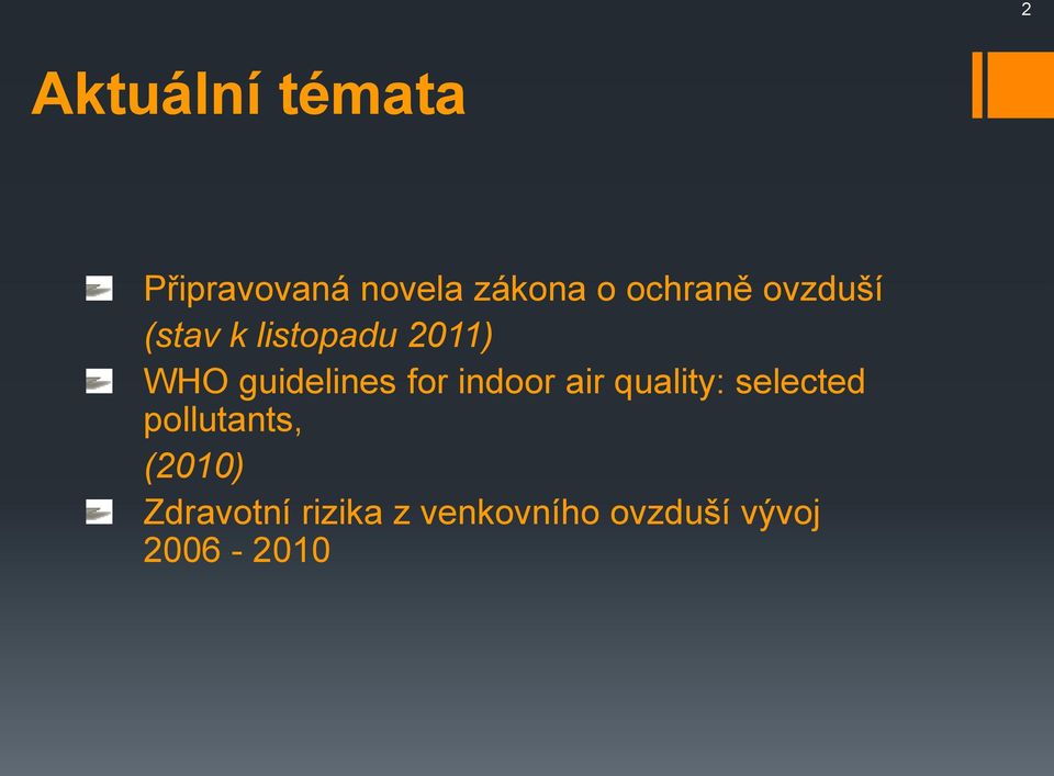 guidelines for indoor air quality: selected