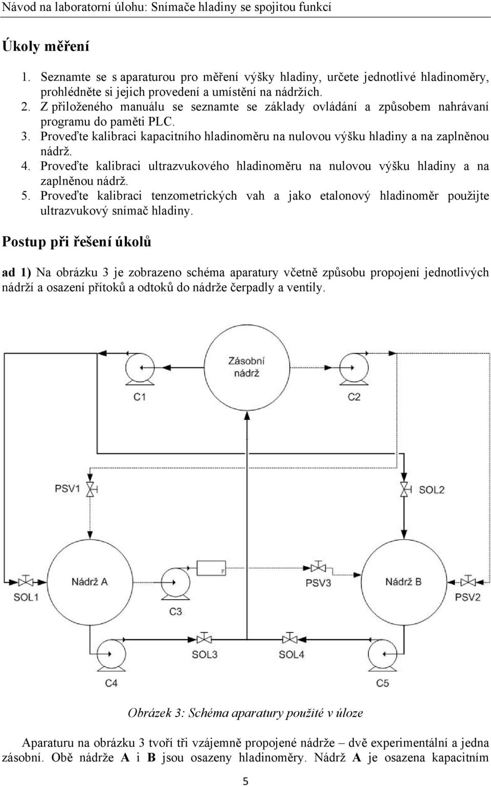 Proveďte kalibraci ultrazvukového hladinoměru na nulovou výšku hladiny a na zaplněnou nádrž. 5. Proveďte kalibraci tenzometrických vah a jako etalonový hladinoměr použijte ultrazvukový snímač hladiny.