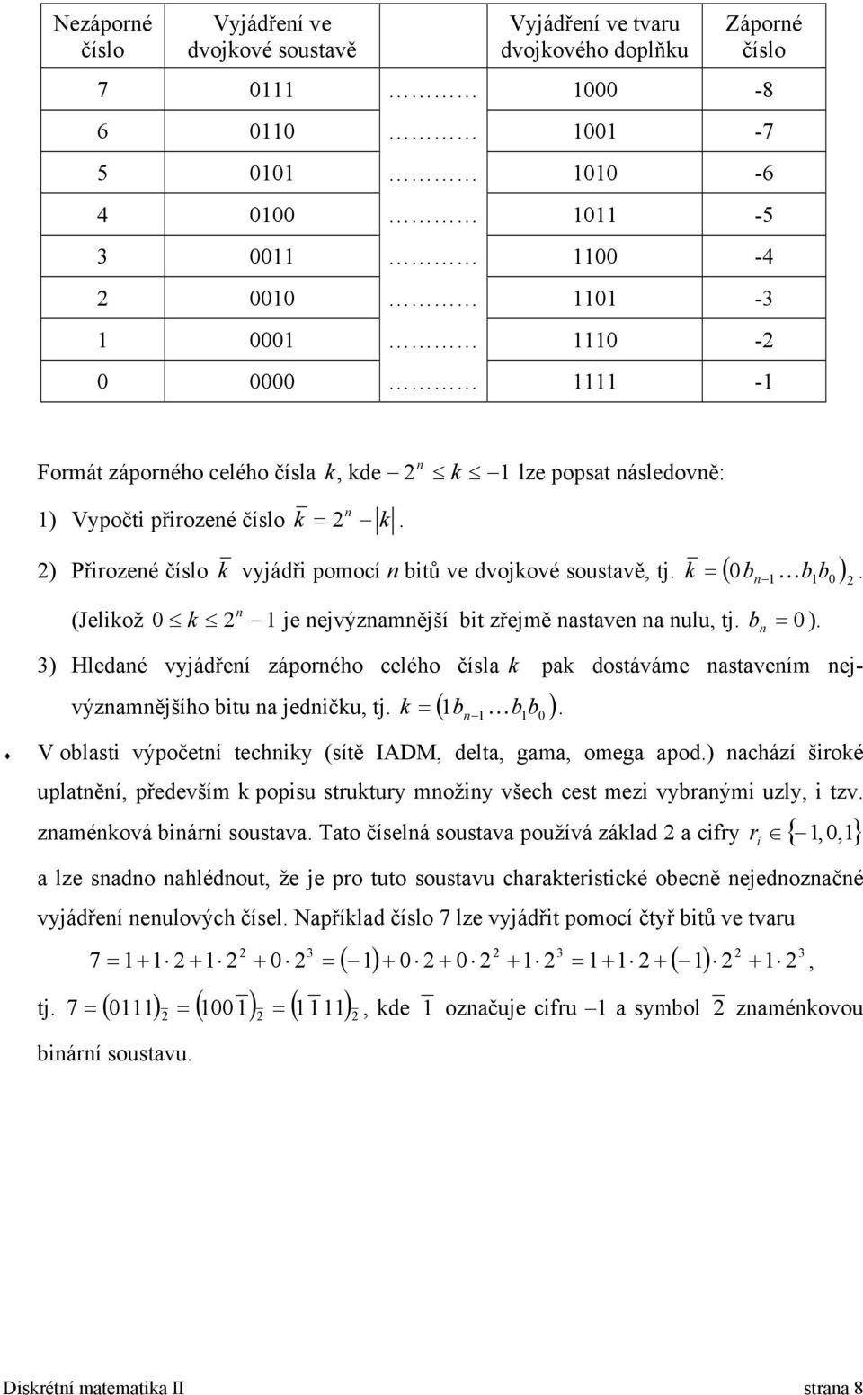 ( b b b ). V oblast výpočetí techy (sítě IADM delta gaa oega apod.) achází šroé uplatěí předevší popsu strutury ožy všech cest ez vybraý uzly tzv. zaéová bárí soustava.