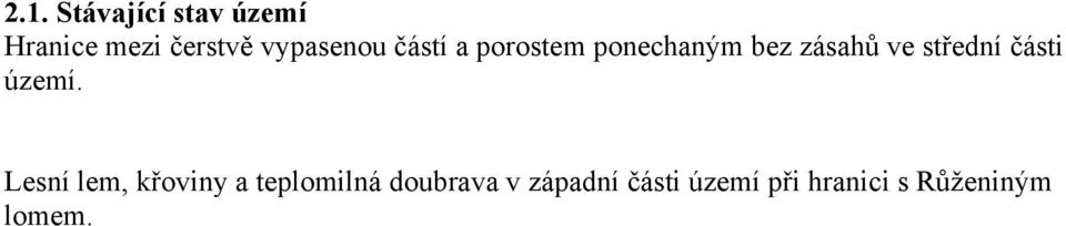 střední části území.