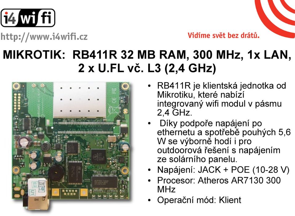 pásmu 2,4 GHz.