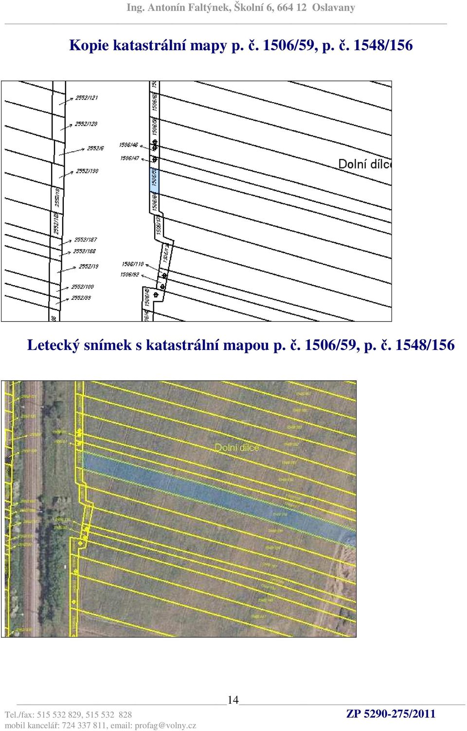 1548/156 Letecký snímek s