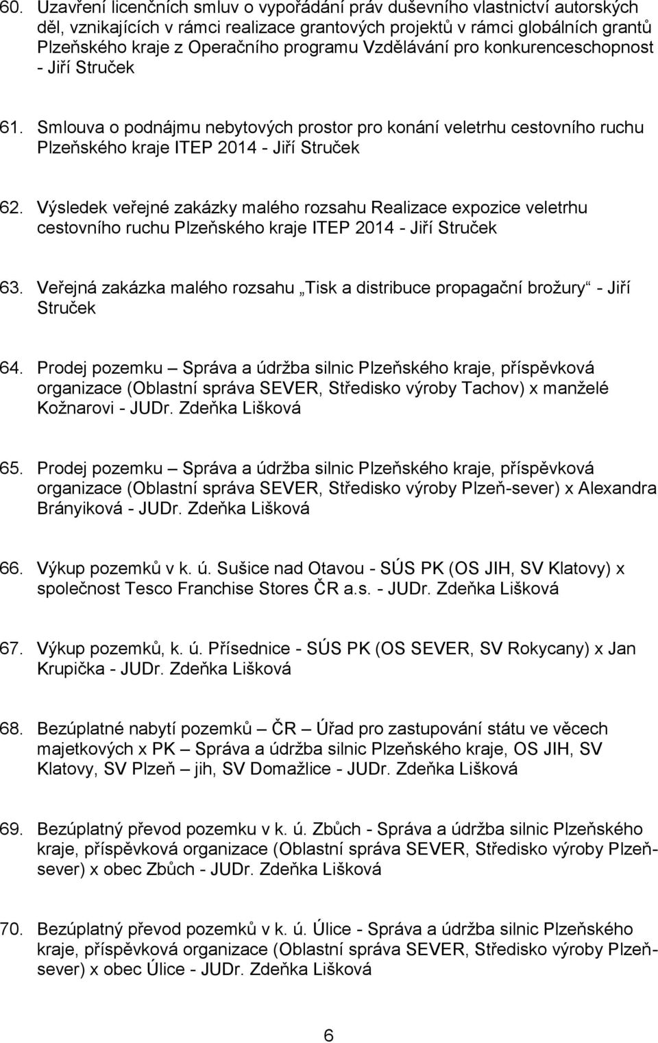 Výsledek veřejné zakázky malého rozsahu Realizace expozice veletrhu cestovního ruchu Plzeňského kraje ITEP 2014 - Jiří Struček 63.