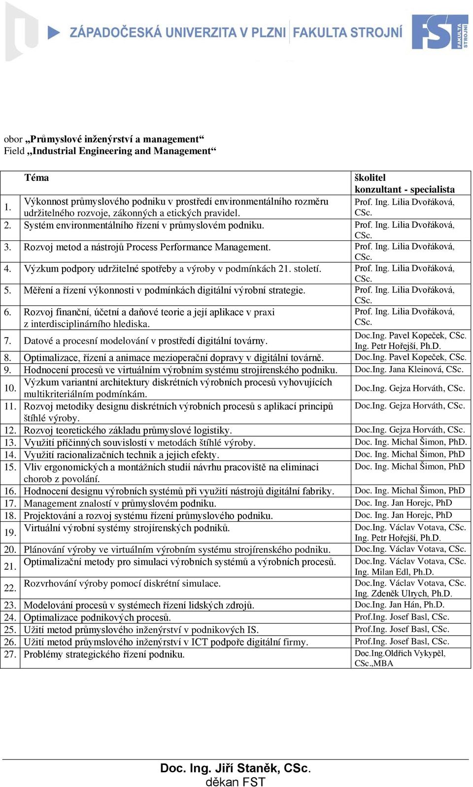 Rozvoj metod a nástrojů Process Performance Management. Prof. Ing. Lilia Dvořáková, 4. Výzkum podpory udržitelné spotřeby a výroby v podmínkách 21. století. Prof. Ing. Lilia Dvořáková, 5.