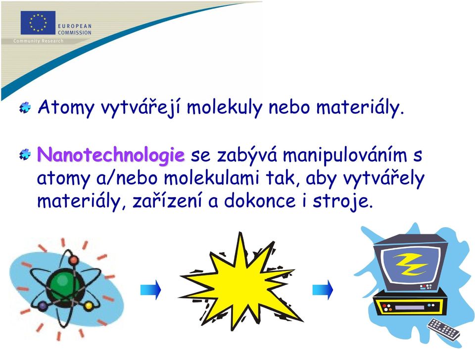 atomy a/nebo molekulami tak, aby