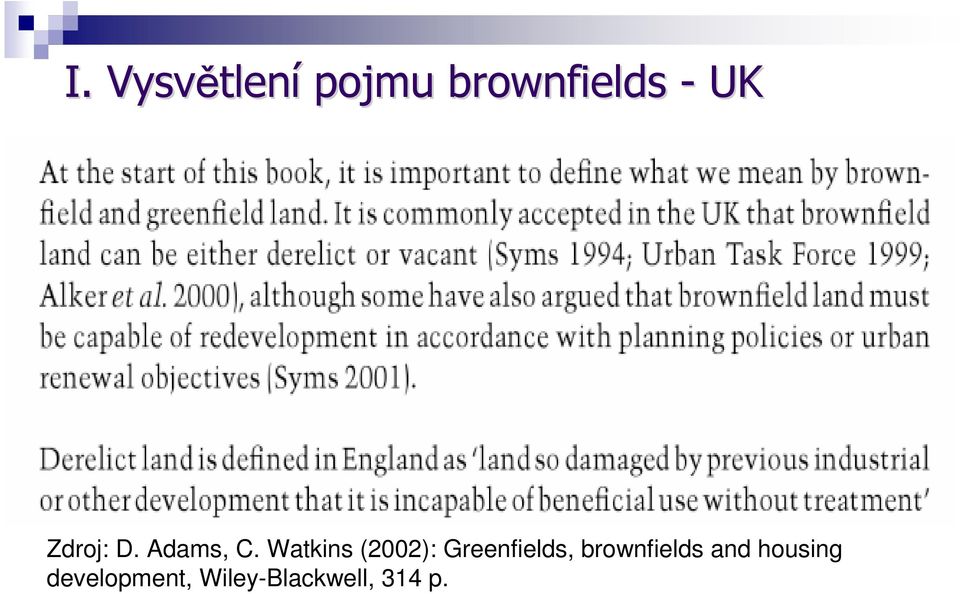 Watkins (2002): Greenfields,
