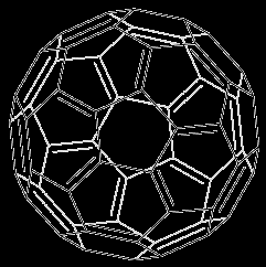 Nejobvyklejší fuleren C 60 (povrchové napětí) Mezi šestiúhelníky musí