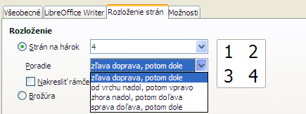 3) V časti Strany strán zvolíme, či chceme tlačiť všetky strany alebo len niektoré strany. Klikneme na tlačidlo OK.