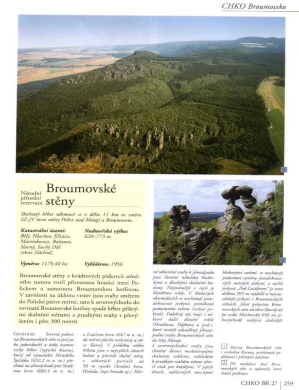 Edice Chráněná území ČR (2000-2008) Přírodní podmínky regionu Vliv osídlení na vývoj krajiny a historii ochrany přírody