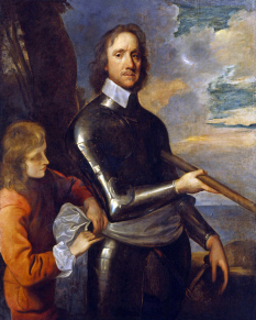 Oliver Cromwell / 1653 1658 / původem z venkovské šlechty zdědil velký majetek po strýci poslancem velitelem jízdy parlament.