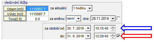 100-11,4% Tabulka 2: Výsledky výpočtů objemů od 30. 7. 2016 do 31. 8. 2016 rýpadlo KU800/20.