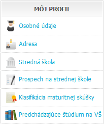 Ako vyplniť elektronickú prihlášku Vypĺňanie pozostáva z dvoch krokov. 1. V prvom kroku je potrebné vyplniť najskôr MÔJ PROFIL (obr. č.