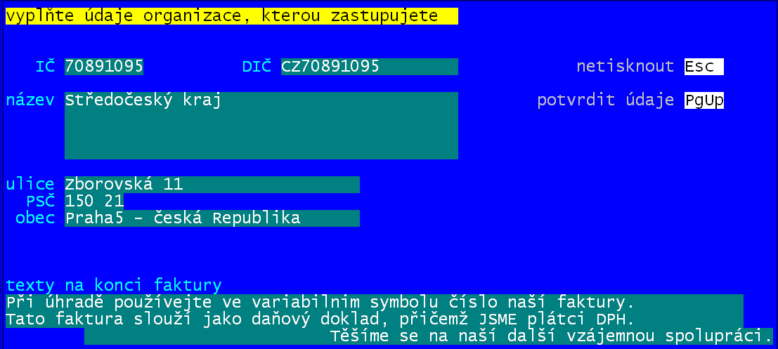 Fakturace Alexo verze 5. xxx opraveno Oprava pro doklady s 2. sníženou sazbu DPH exportované do účetnictví MAUS. verze 5.54 20.5.2016 verze 5.53 