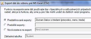 (CSV) Zvolíme si Preddefinovaný