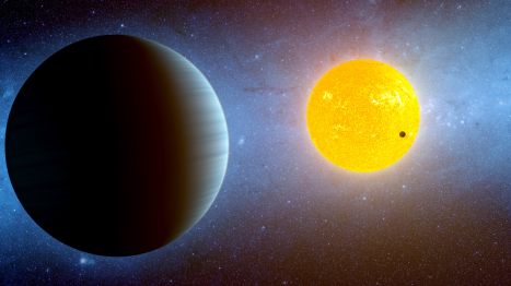 obr.13 Exoplaneta Kepler-10 c v představách malíře. Credit: NASA Na potvrzení existence exoplanety se tentokrát podílel i kosmický dalekohled Spitzer.