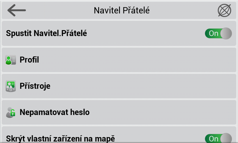 Klíčové funkce Navitel.