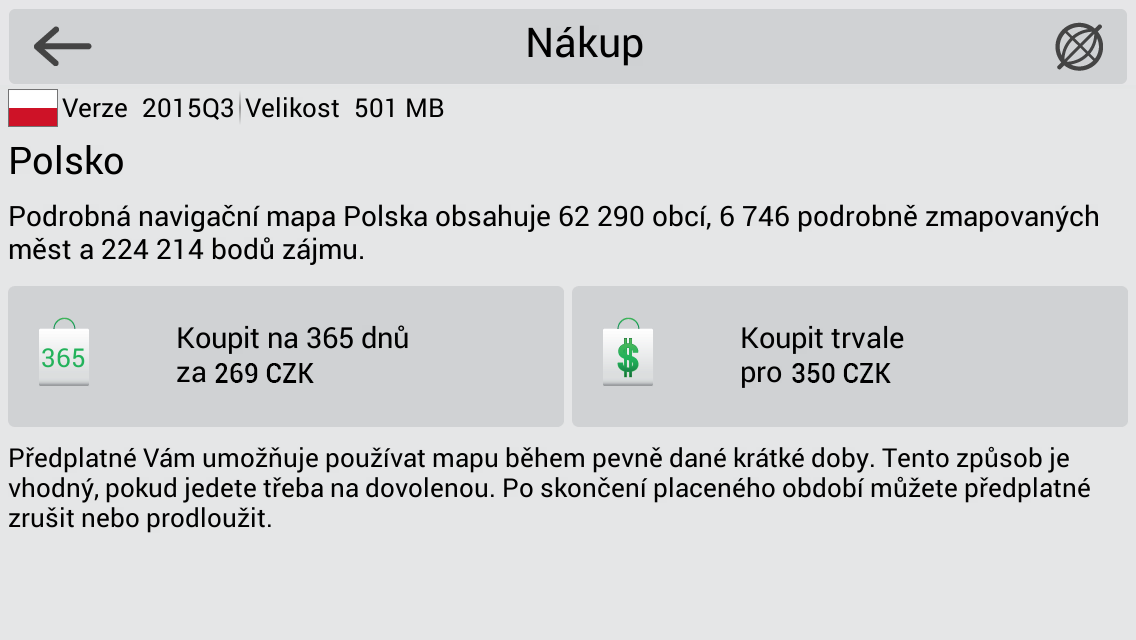 Klíčové funkce Navitel.