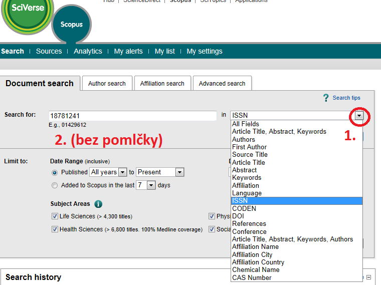 Databáze pro časopisecké rešerše Mezi časopisy