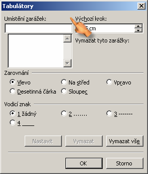 MS Office 2003 Tytéž formátovací atributy a řadu dalších lze nastavit v dialogovém okně, které se otevře po aplikaci příkazu Formát Odstavec.