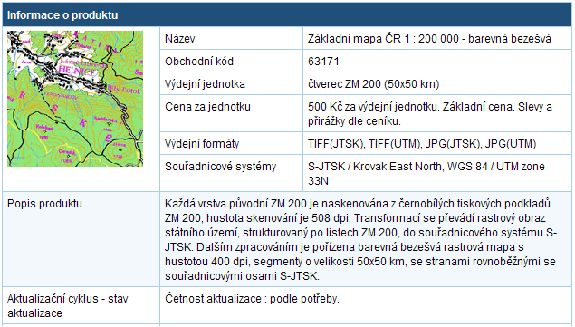 ZM 200 obsahuje polohopis, výškopis a popis. Předmětem polohopisu jsou sídla a jednotlivé objekty, komunikace, vodstvo, hranice krajů a okresů, porost a povrch půdy.