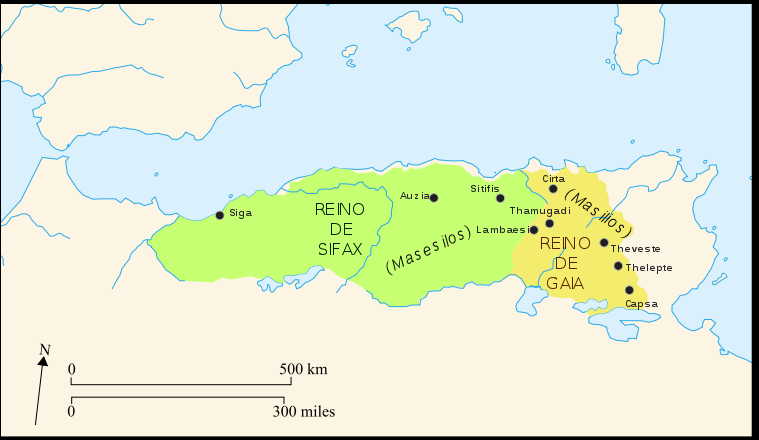 Maghreb/Numídia prvý štátny útvar na území Maghrebu v roku 202 pred Kr.