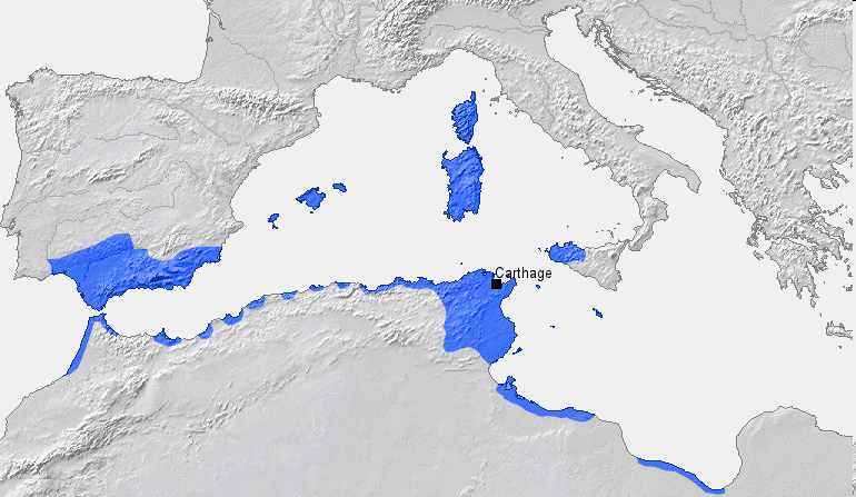 Kartágo Kartágo bolo staroveké mesto na území dnešného mesta Tunis pôvodne fenické, založené vysťahovalcami z Týru v roku 814 pred Kr.
