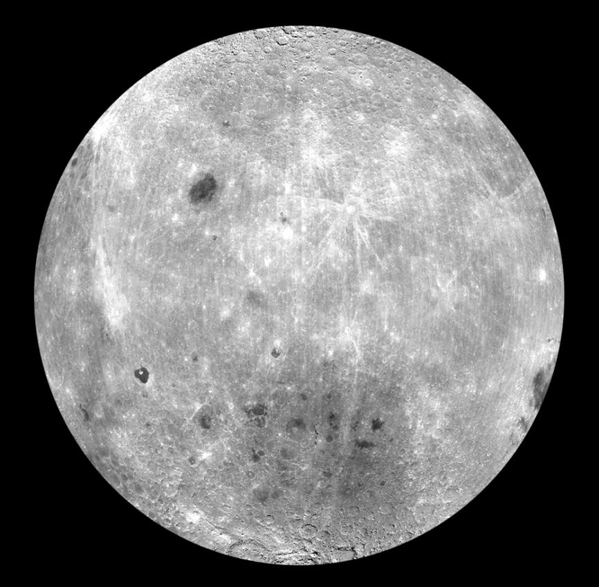Albedové mapy aneb dichotomie měsíčního povrchu První úvahy o povaze měsíčních hornin vycházely z astronomických pozorování uskutečněných ze Země.
