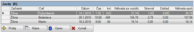 2 OVLÁDANIE PROGRAMU 19 ZÁLOŽKY Tento prvok obsahuje niekoľko formulárov, skrytých akoby za sebou. Používa sa na úsporu miesta vo formulároch a ich sprehľadnenie.