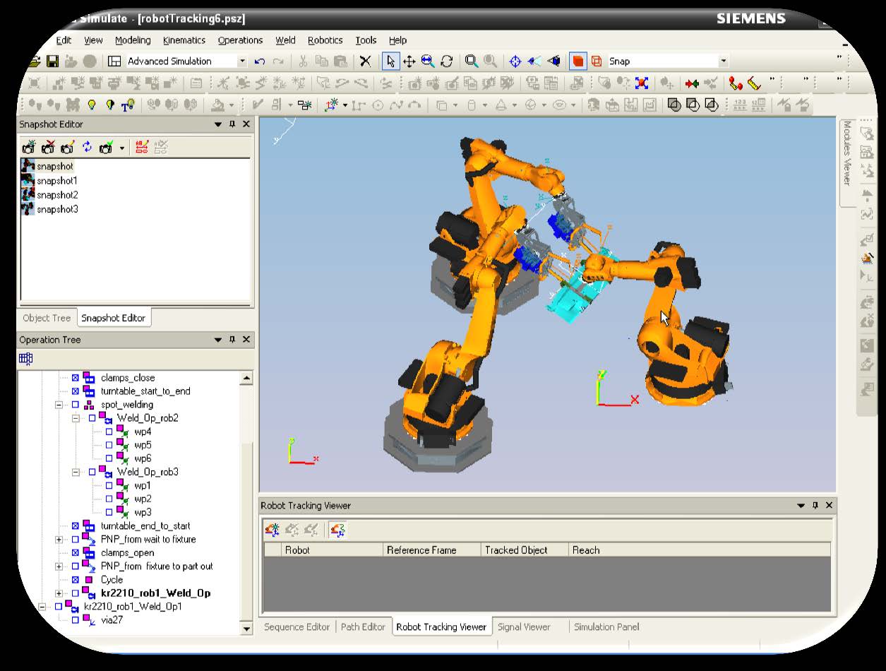 Robot Tracking Viewer Možnosti Sledování dosahu robotů i několika robotů Grafické zobrazení