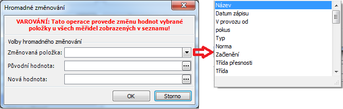 6.6 Přehled všech kalibrací Touto funkcí lze získat okamžitý přístup ke všem zadaným (interním) kalibracím v záložce Kalibrace pro jednotlivá měřidla.