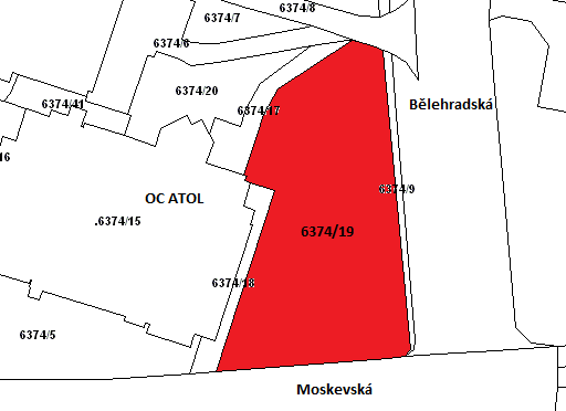 5. A/ doporučuje ZmM neschválit Společnosti Peter s group s.r.o., IČO 27306038, prodej ppč. 6374/19 o výměře 2.530 m 2 v k. ú. Most II, ul. Bělehradská, za kupní cenu 1.