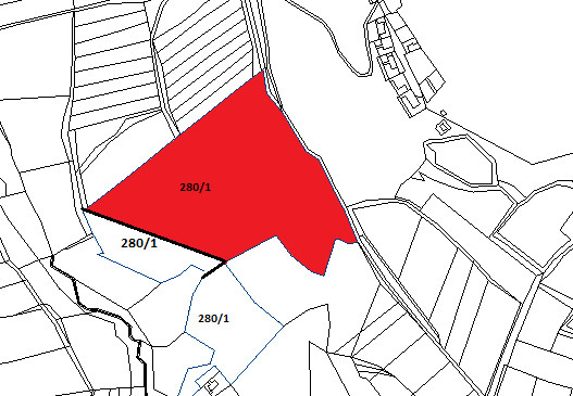 B/ doporučuje ZmM neschválit XXX, bytem XXX, prodej části ppč. 280/1 o výměře max. 40.000 m 2 v k.ú.