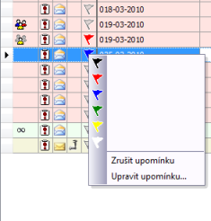 9.3.2 Upomínky V režimech zobrazení úkoly uživatele k řešení, úkoly k ověření, úkoly zadané je přidána možnost vložit uživateskou upomínku.