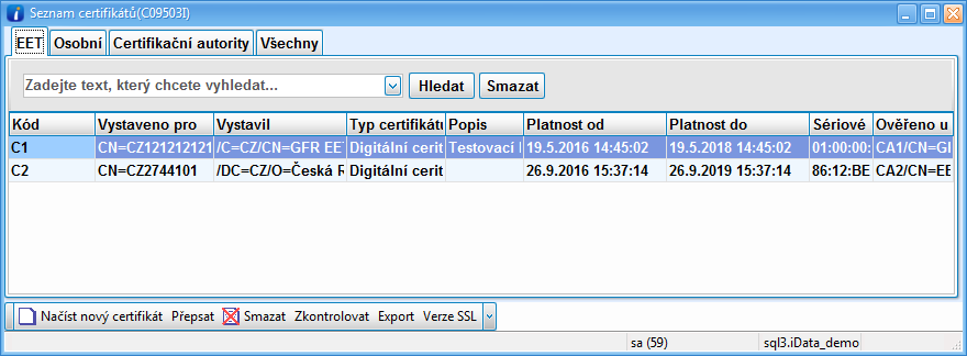 Vložte heslo pro certifikát Připravenou žádost o certifikát odešlete. Certifikát EET by Vám měl být vystaven během pár vteřin. Stáhne se Vám soubor s koncovkou.