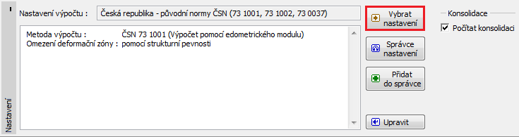 Schéma řešeného příkladu konsolidace silničního náspu Řešení K výpočtu této úlohy použijeme program GEO5 Sedání. V následujícím textu postupně popíšeme řešení příkladu po jednotlivých fázích: 1.